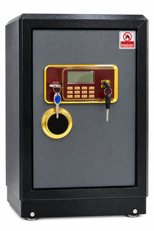 Coffre-fort ignifuge 620 mm à code électronique, 90 kg