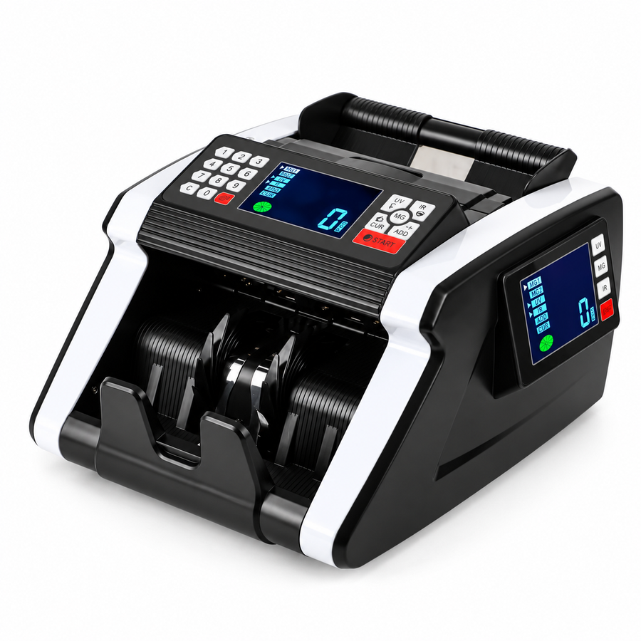 Compteur de billets automatique à double affichage UV/MG/IR